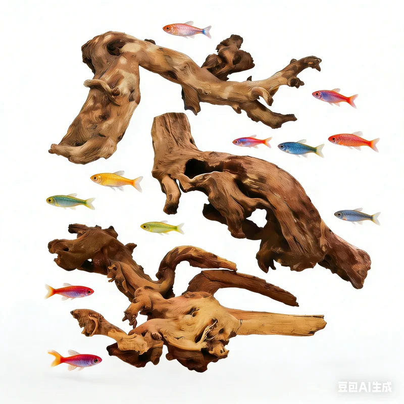 Aquarium Fish Enrichment - Legno Naturale per Decorazione Acquario, Ornamento