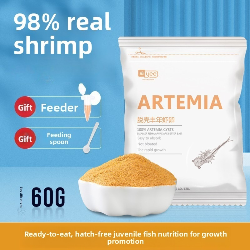 Aquarium Fish Holiday Food - Yee Salmatura nutriente di gamberetti Artemia
