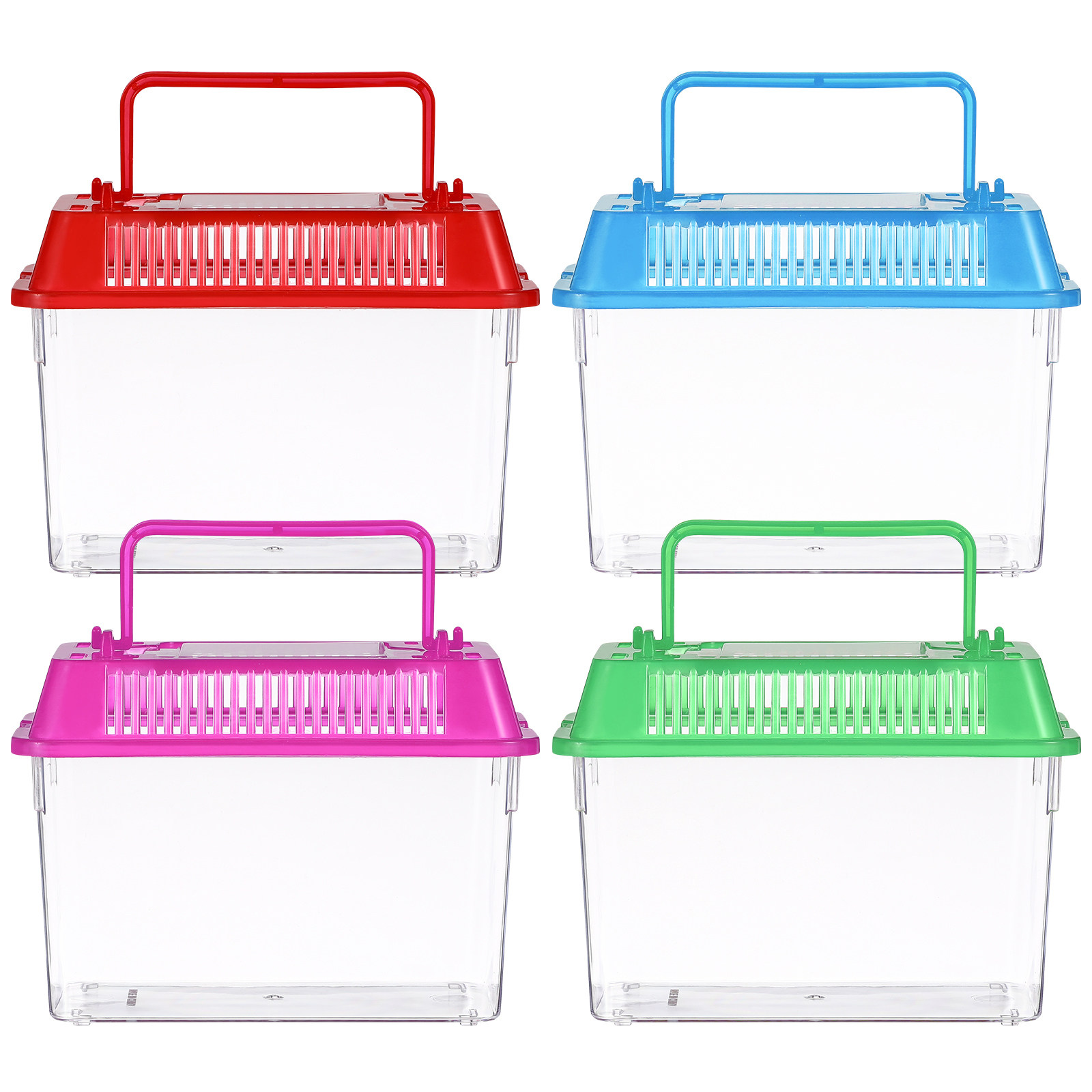 Aquarium Fish Green - Mini Acquario Portatile in Plastica per