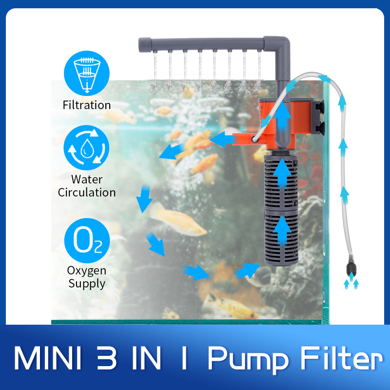 Aquarium Xilong - Xilong XL-666/777A Mini pompa filtro ossigeno