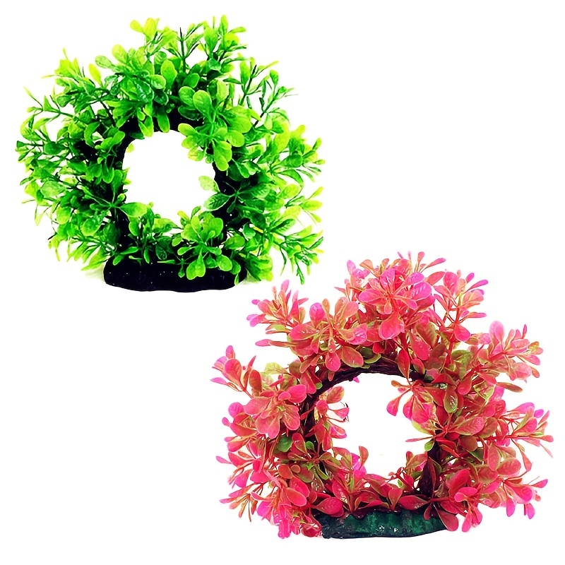 Aquarium Fish Green - Ghirlanda subacquea Plastica subacquea artificiale Acquario