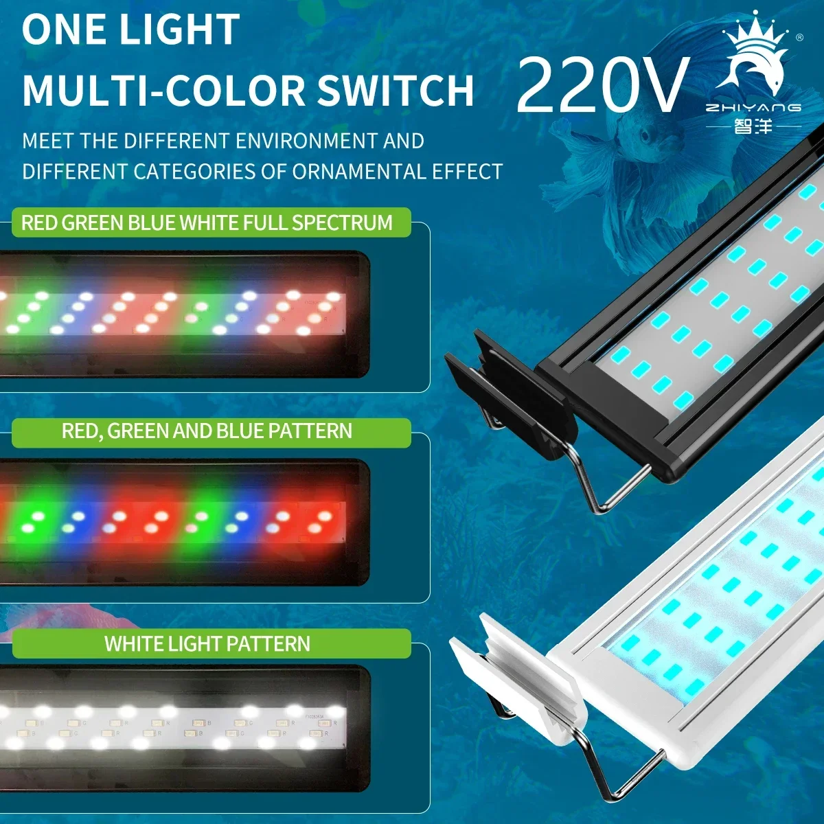 Luce per acquario 220V Support - Aquarium Fish Green recensione e prezzo