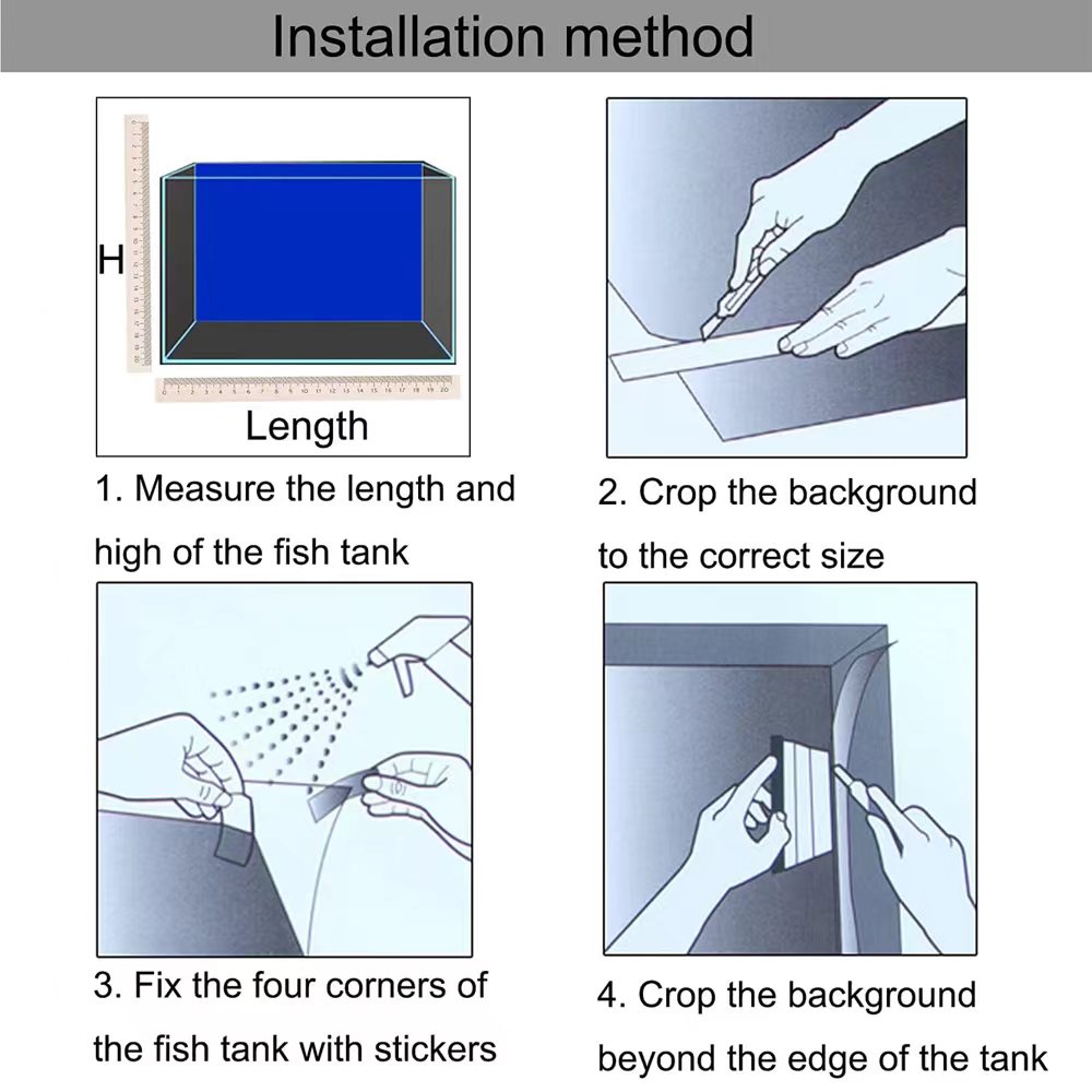 Sfondo per acquario Adesivo 3D - Aquarium Fish Enrichment recensione e prezzo