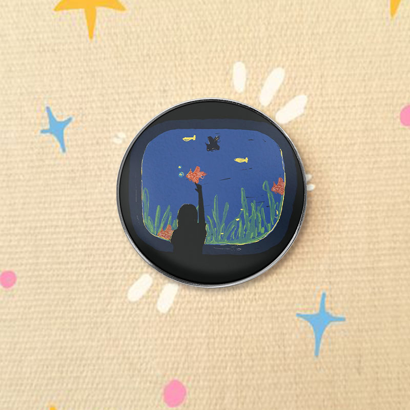 Spilla con stampa UV Scena Acq - Aquarium Fish World recensione e prezzo