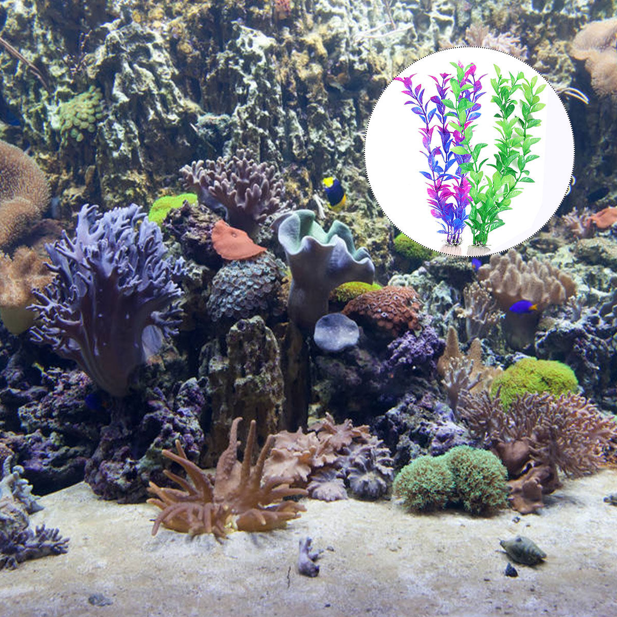Set di 10 Piante Acquatiche Fi - Aquarium Fish Green recensione e prezzo