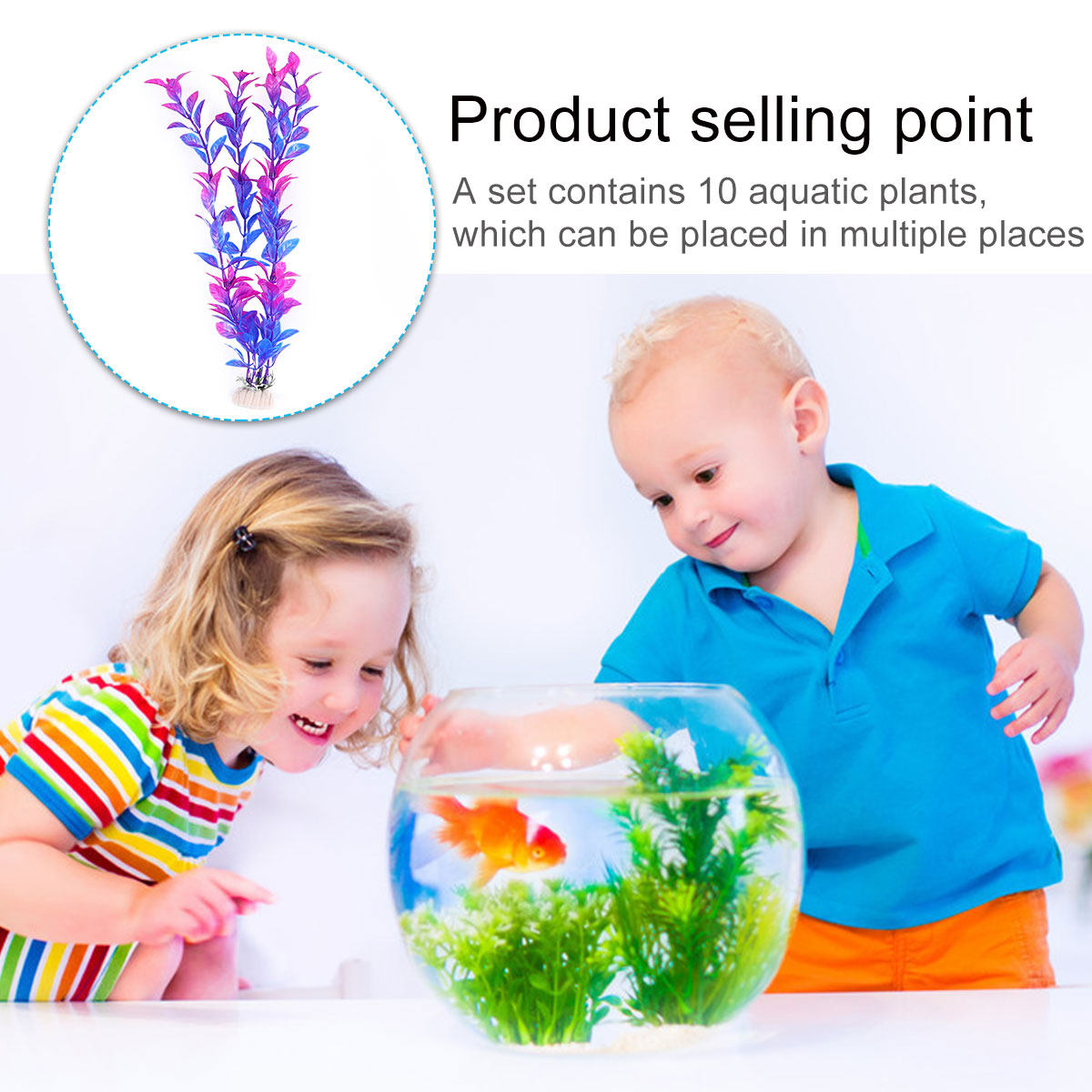 Set di 10 Piante Acquatiche Fi - Aquarium Fish Green recensione e prezzo